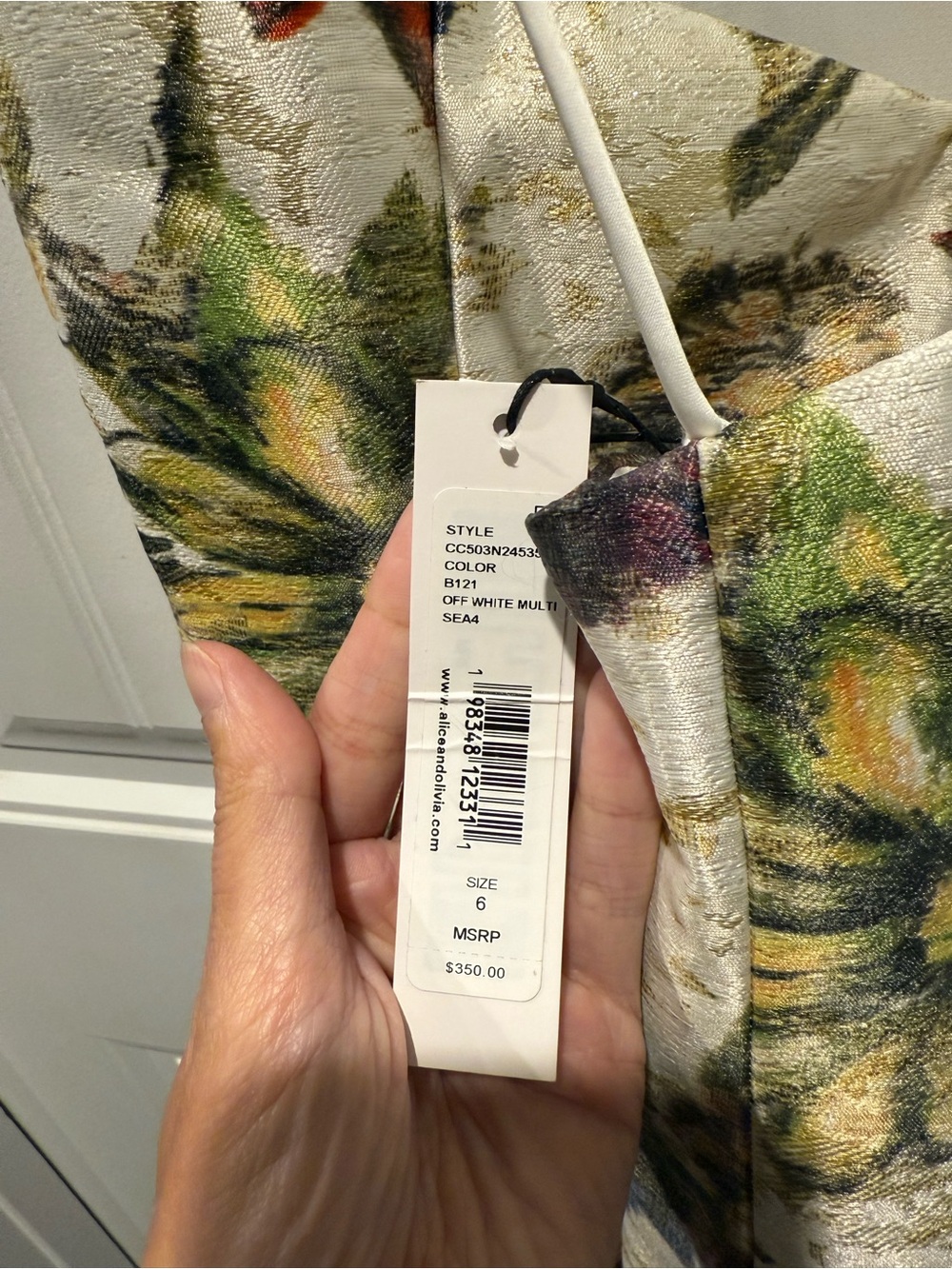 Alice + Olivia Floral Mini Dress NWT - Picture 5 of 6